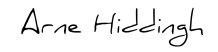 Arne Hiddingh